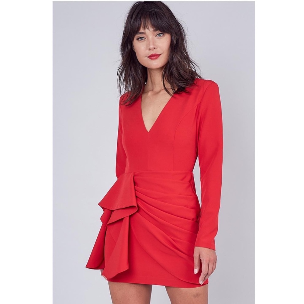 Red cocktail dress